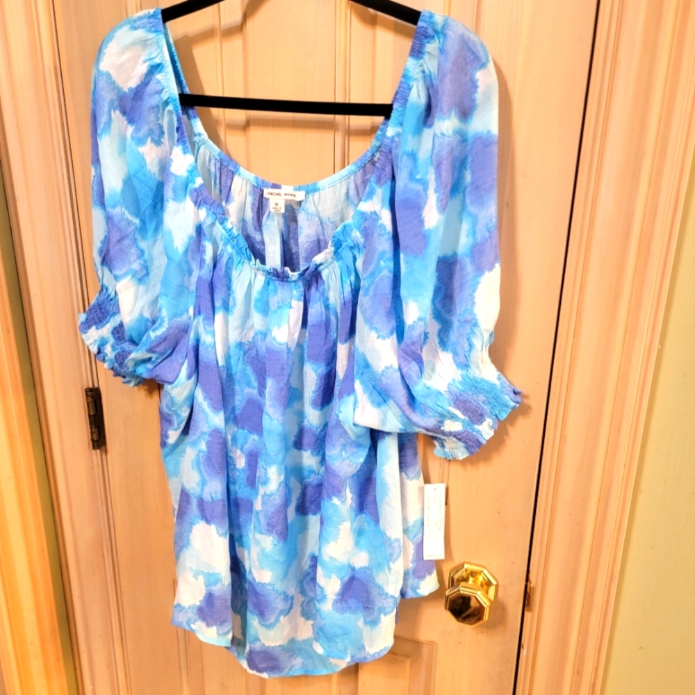 NWT Womens Plus SZ 3X Zac And  Rachel Woman Elastic Neckline